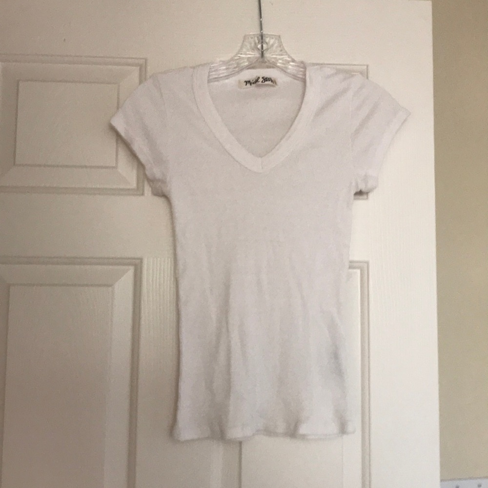 Michael Stars White ribbed t-shirt